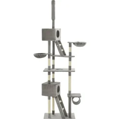 vidaXL Productos Para Mascotas-Rascador para gatos con poste rascador de sisal 230-260 cm