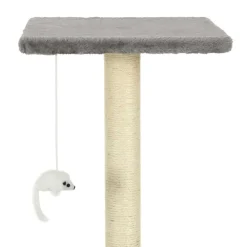 vidaXL Rascador para gatos con postes rascadores de sisal 95 cm Gris Sale