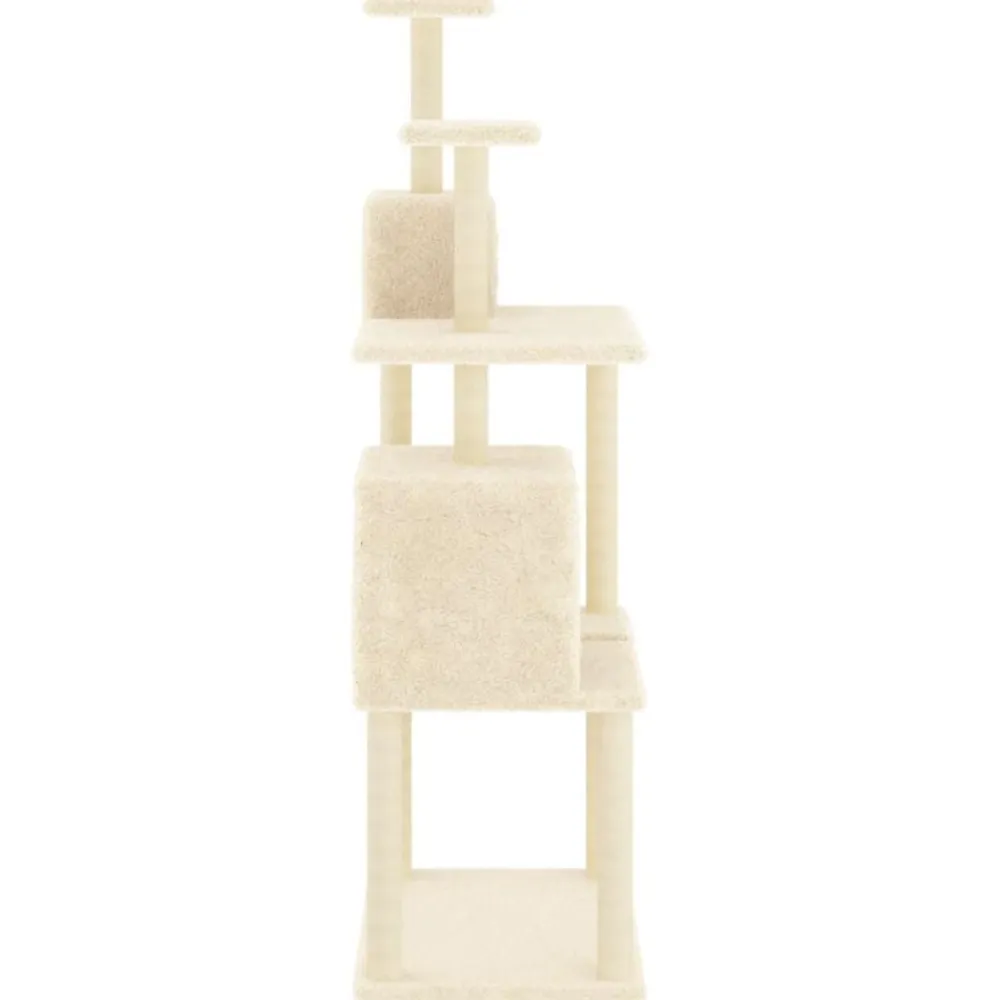 vidaXL Productos Para Mascotas-Rascador para gatos con postes de sisal color 167 cm