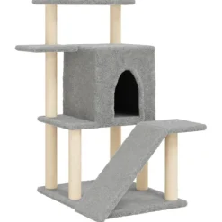 vidaXL Productos Para Mascotas-Rascador para gatos con postes de sisal 97 cm