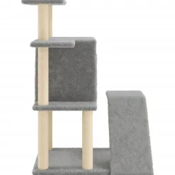 vidaXL Productos Para Mascotas-Rascador para gatos con postes de sisal 97 cm