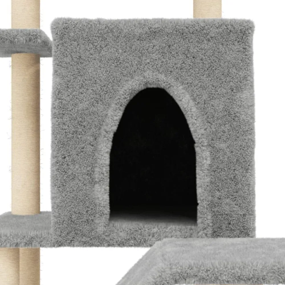 vidaXL Productos Para Mascotas-Rascador para gatos con postes de sisal 97 cm
