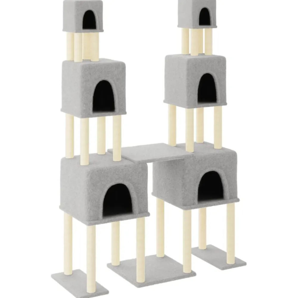 vidaXL Productos Para Mascotas-Rascador para gatos con postes de sisal 199 cm