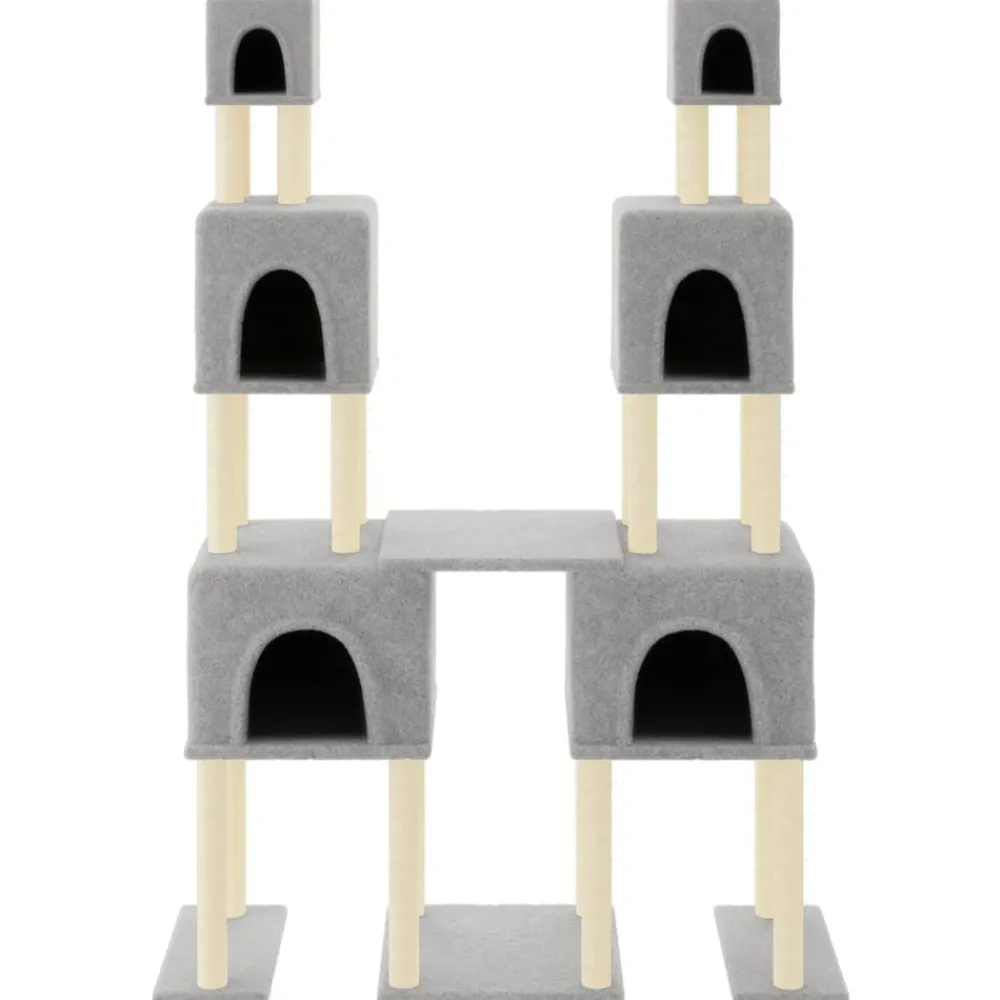 vidaXL Productos Para Mascotas-Rascador para gatos con postes de sisal 199 cm