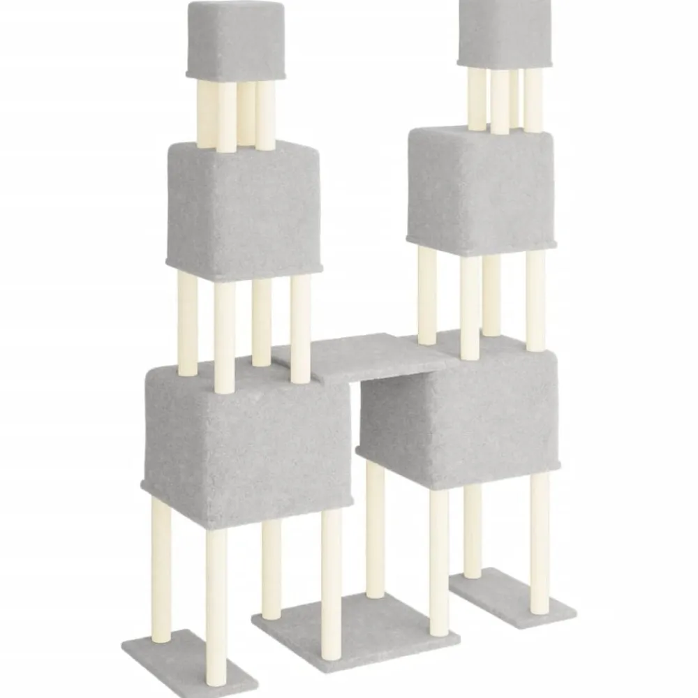 vidaXL Productos Para Mascotas-Rascador para gatos con postes de sisal 199 cm