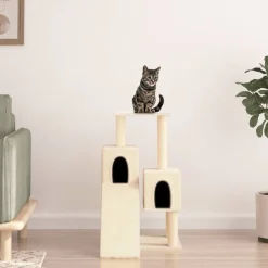 vidaXL Productos Para Mascotas-Rascador para gatos con postes de sisal color 82 cm