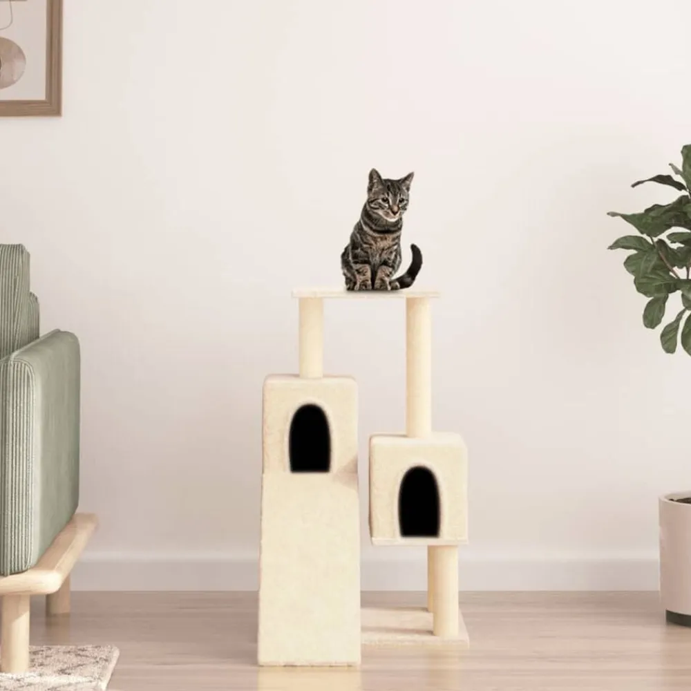 vidaXL Productos Para Mascotas-Rascador para gatos con postes de sisal color 82 cm