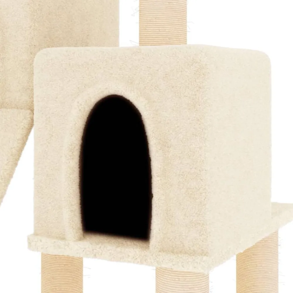 vidaXL Productos Para Mascotas-Rascador para gatos con postes de sisal color 82 cm