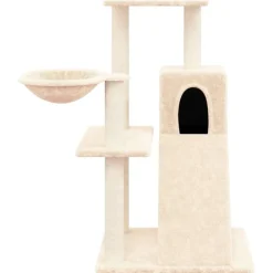 vidaXL Rascador para gatos con postes de sisal color 82 cm Crema Outlet