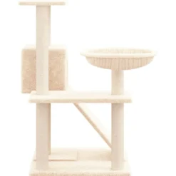vidaXL Rascador para gatos con postes de sisal color 82 cm Crema Outlet