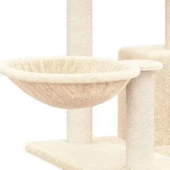 vidaXL Rascador para gatos con postes de sisal color 82 cm Crema Outlet