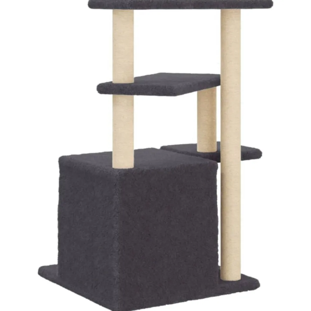 vidaXL Productos Para Mascotas-Rascador para gatos con postes de sisal 83,5 cm