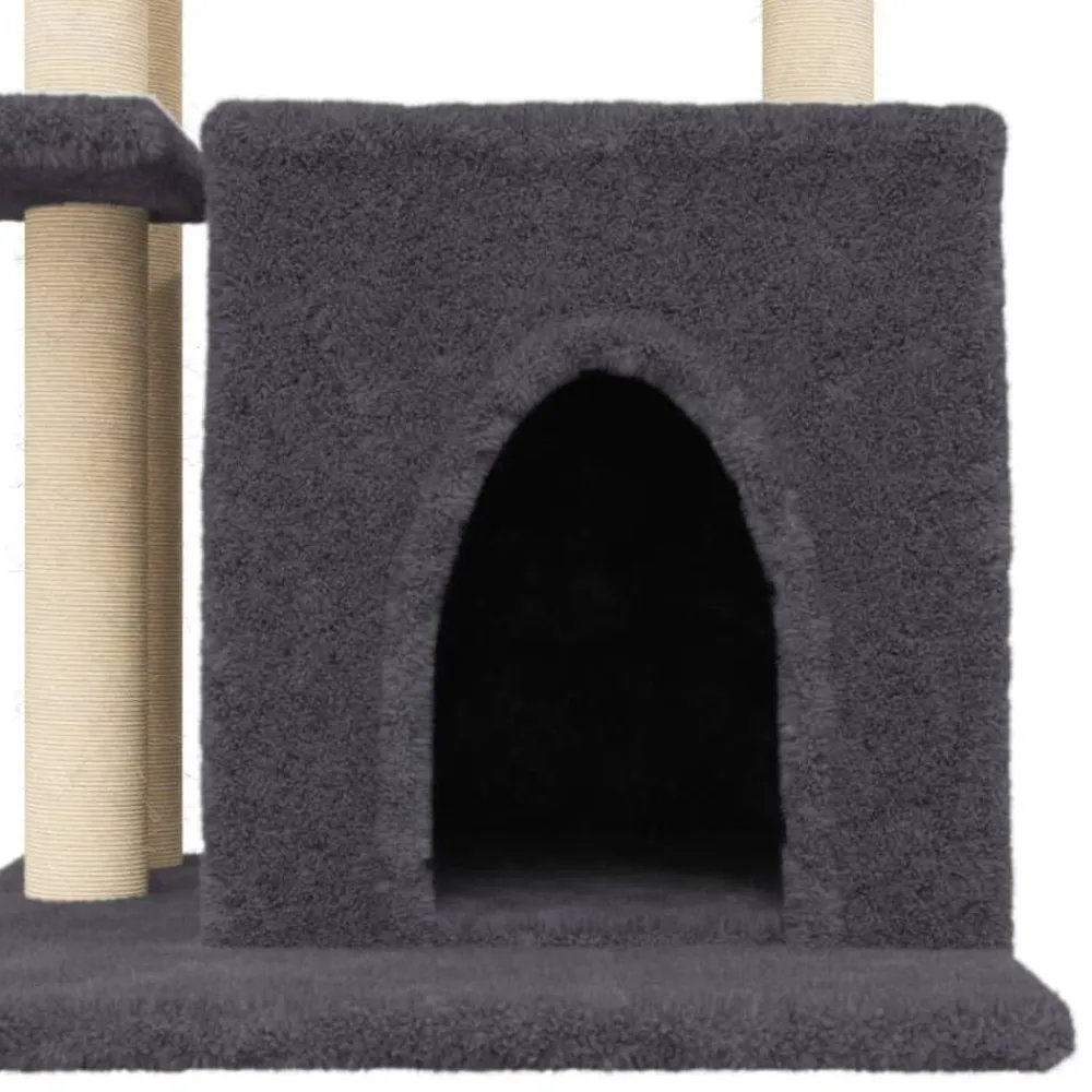 vidaXL Productos Para Mascotas-Rascador para gatos con postes de sisal 83,5 cm