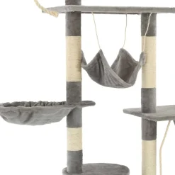 vidaXL Productos Para Mascotas-Rascador para gatos con poste de sisal 230-250 cm