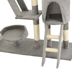 vidaXL Productos Para Mascotas-Rascador para gatos con poste de sisal 230-250 cm