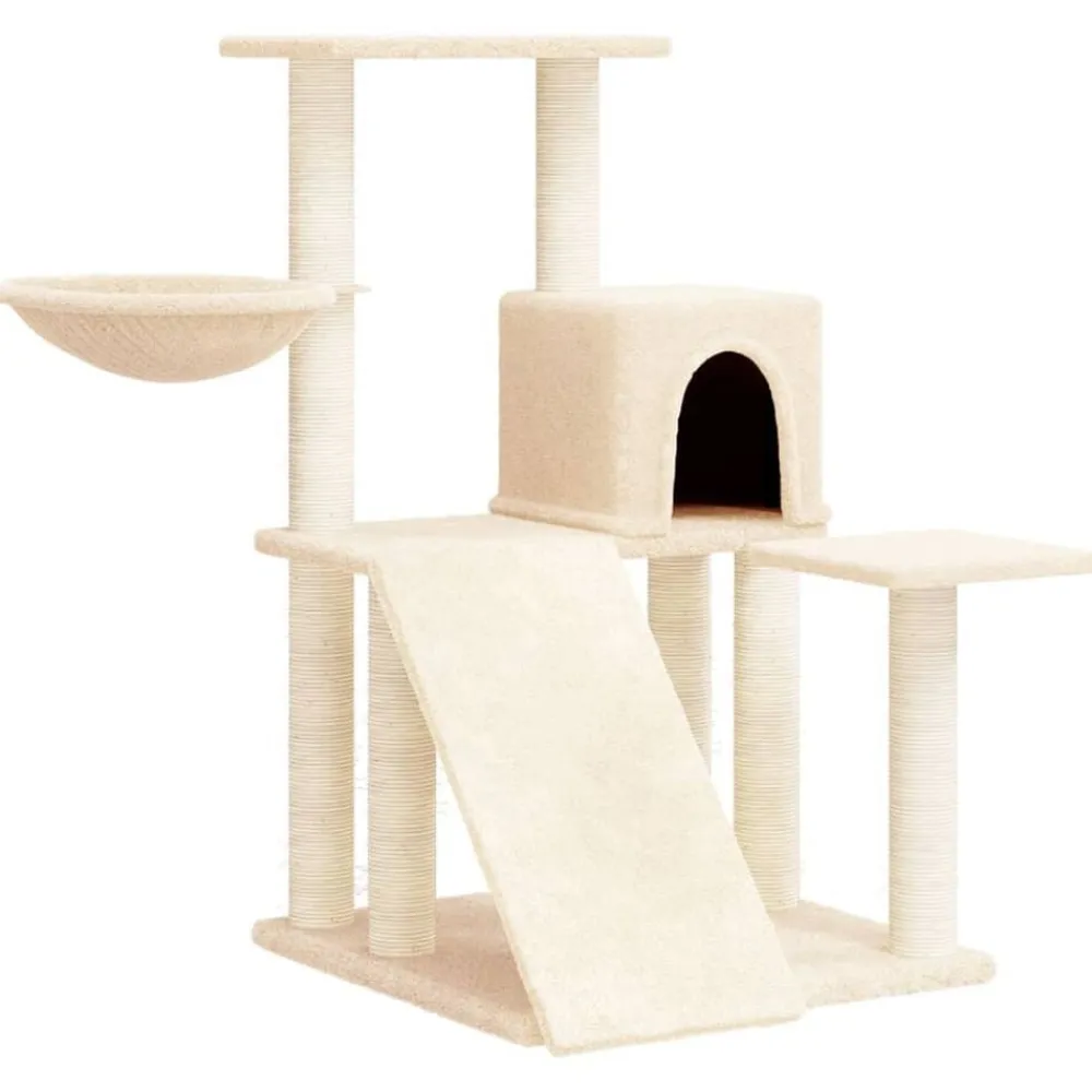 vidaXL Productos Para Mascotas-Rascador para gatos con postes de sisal color 82 cm