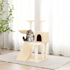 vidaXL Productos Para Mascotas-Rascador para gatos con postes de sisal color 82 cm