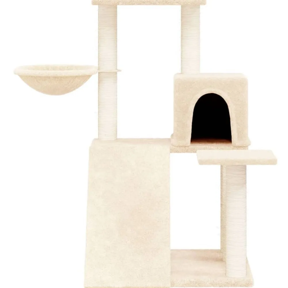 vidaXL Productos Para Mascotas-Rascador para gatos con postes de sisal color 82 cm
