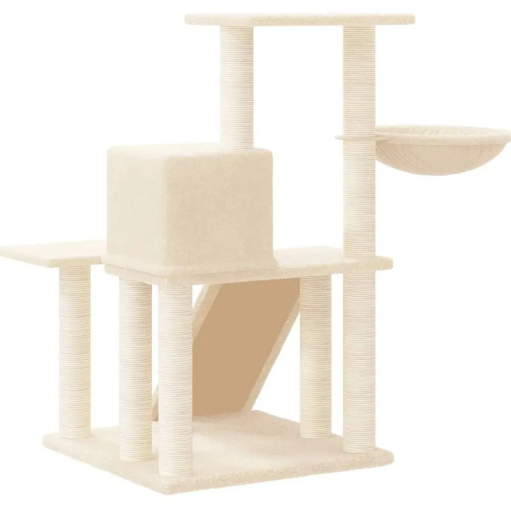 vidaXL Productos Para Mascotas-Rascador para gatos con postes de sisal color 82 cm