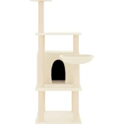 vidaXL Productos Para Mascotas-Rascador para gatos con postes de sisal color 132 cm