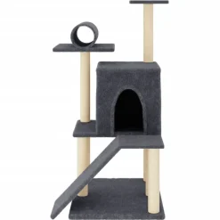 vidaXL Productos Para Mascotas-Rascador para gatos con postes de sisal 110,5 cm