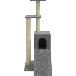 vidaXL Rascador para gatos con postes de sisal 92 cm Gris claro Sale