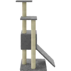 vidaXL Rascador para gatos con postes de sisal 92 cm Gris claro Sale