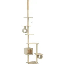 vidaXL Productos Para Mascotas-Rascador para gatos con postes de sisal 260 cm