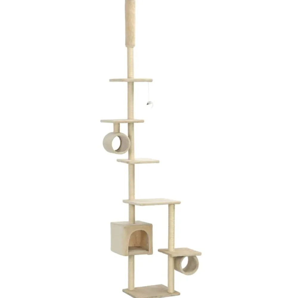 vidaXL Productos Para Mascotas-Rascador para gatos con postes de sisal 260 cm