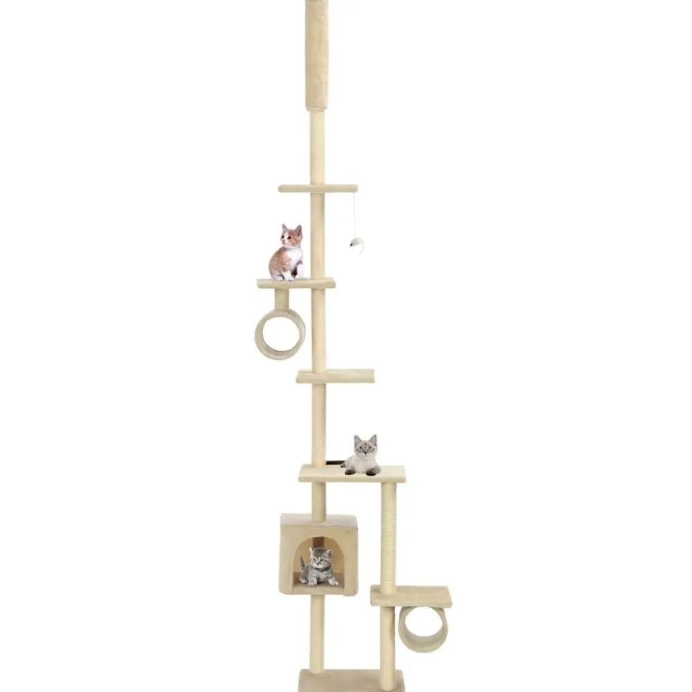 vidaXL Productos Para Mascotas-Rascador para gatos con postes de sisal 260 cm