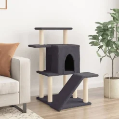 vidaXL Productos Para Mascotas-Rascador para gatos con postes de sisal 97 cm