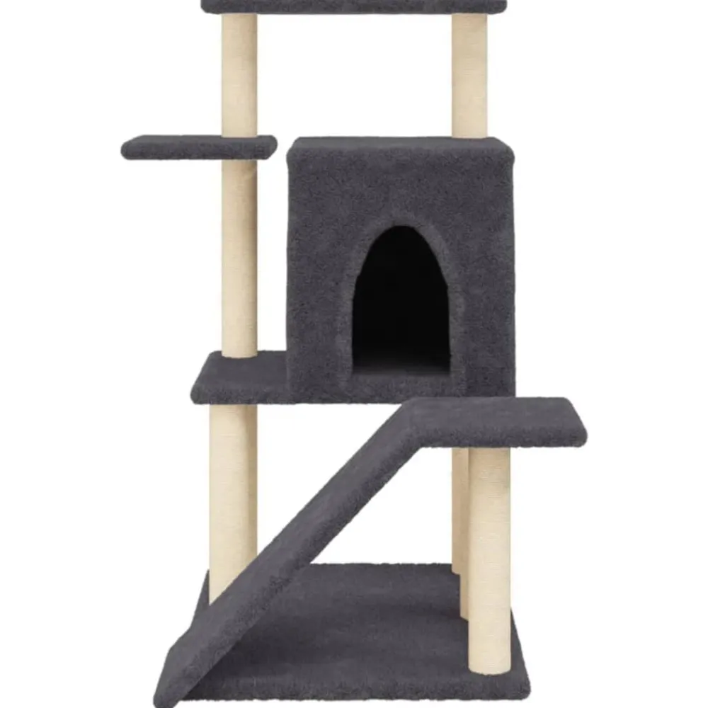 vidaXL Productos Para Mascotas-Rascador para gatos con postes de sisal 97 cm