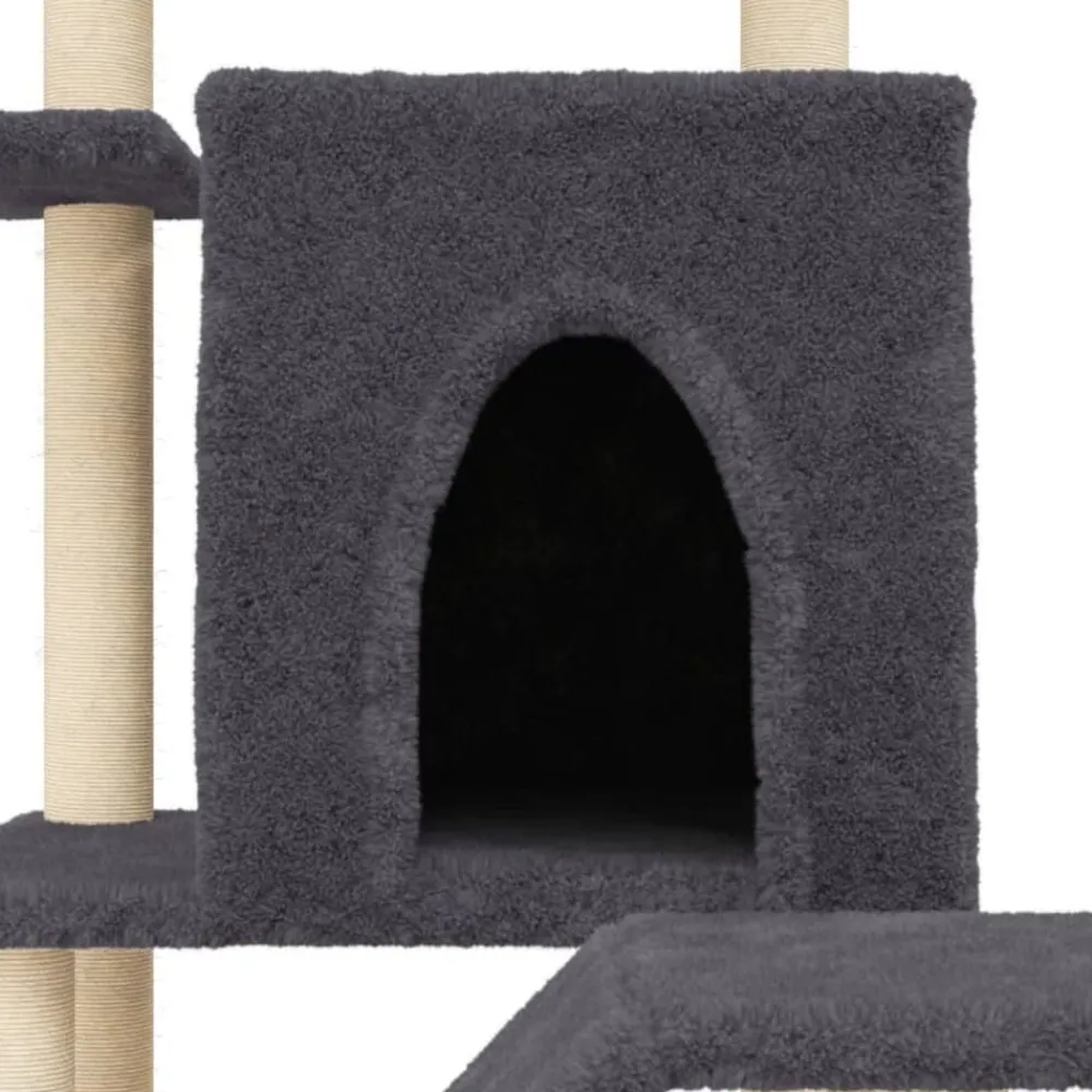 vidaXL Productos Para Mascotas-Rascador para gatos con postes de sisal 97 cm