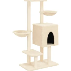 vidaXL Productos Para Mascotas-Rascador para gatos con postes de sisal color 117 cm