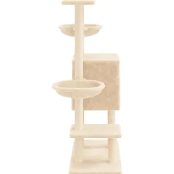 vidaXL Productos Para Mascotas-Rascador para gatos con postes de sisal color 117 cm
