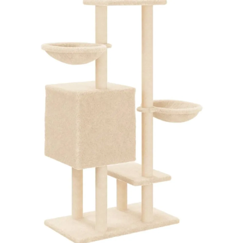 vidaXL Productos Para Mascotas-Rascador para gatos con postes de sisal color 117 cm