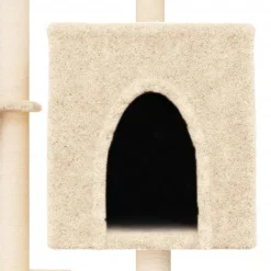 vidaXL Productos Para Mascotas-Rascador para gatos con postes de sisal color 117 cm