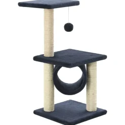 vidaXL Rascador para gatos con poste de sisal 65 cm Azul oscuro Sale
