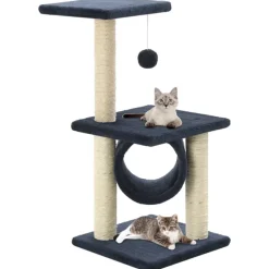 vidaXL Rascador para gatos con poste de sisal 65 cm Azul oscuro Sale