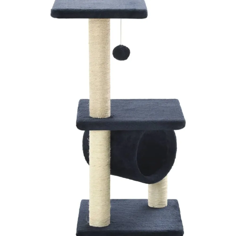 vidaXL Rascador para gatos con poste de sisal 65 cm Azul oscuro Sale