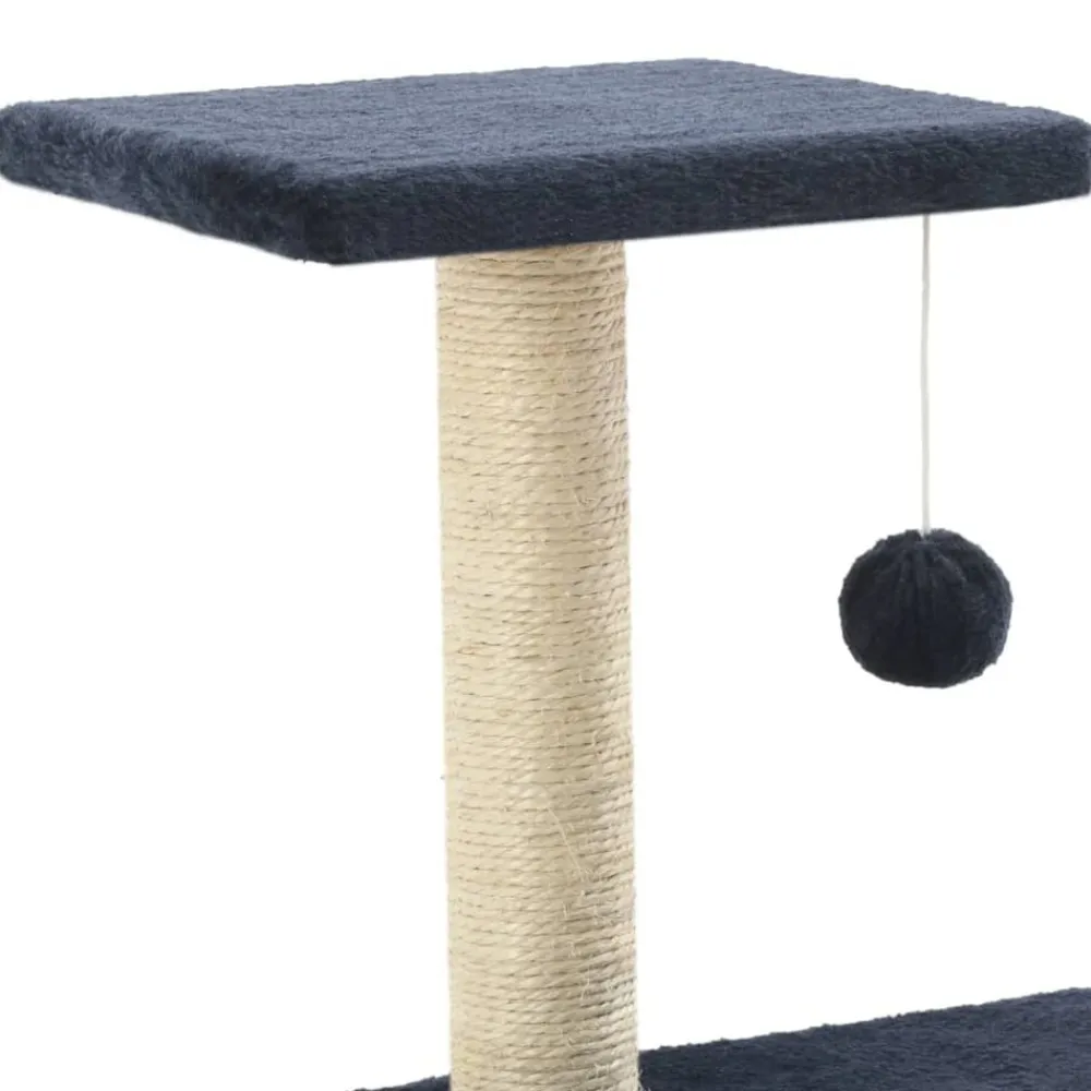 vidaXL Rascador para gatos con poste de sisal 65 cm Azul oscuro Sale