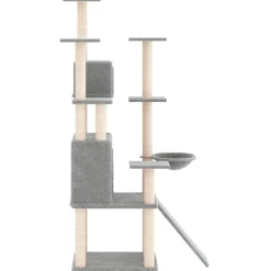 vidaXL Productos Para Mascotas-Rascador para gatos con postes de sisal 154 cm