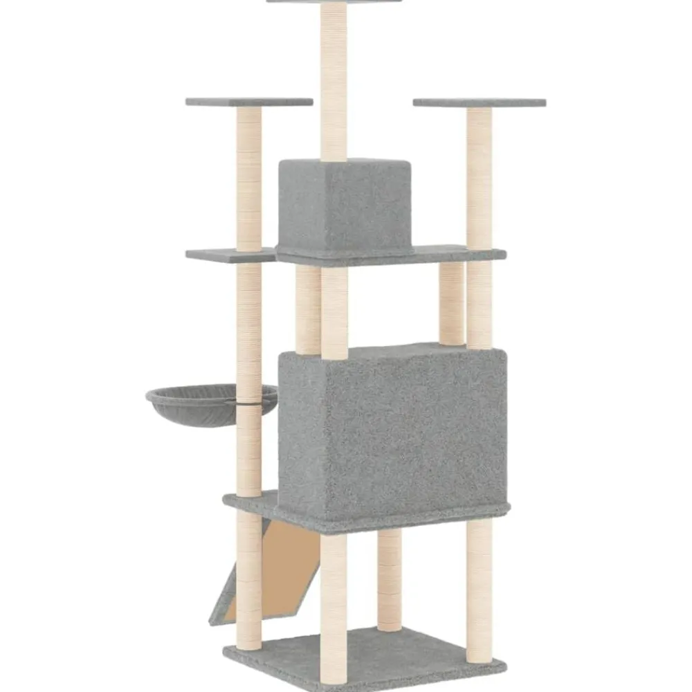 vidaXL Productos Para Mascotas-Rascador para gatos con postes de sisal 154 cm