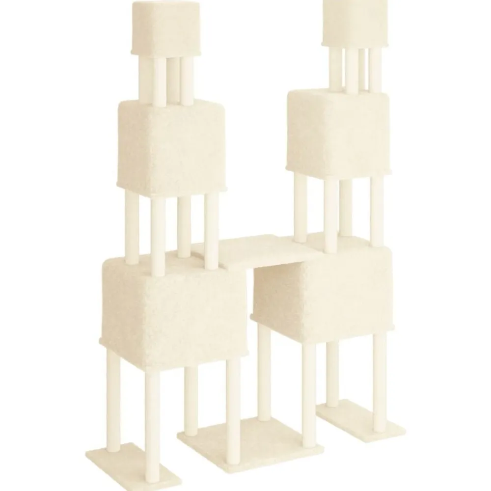 vidaXL Productos Para Mascotas-Rascador para gatos con postes de sisal color 199 cm