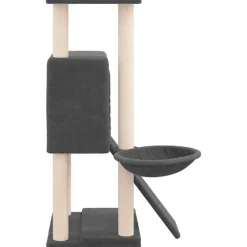 vidaXL Rascador para gatos con postes de sisal 96 cm Gris oscuro Clearance