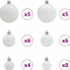 vidaXL Árbol de Navidad artificial con 150 LED 120 cm PE y PVC White Outlet