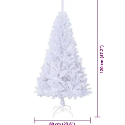 vidaXL Árbol de Navidad artificial con 150 LED 120 cm PVC y Acero Rosa Best