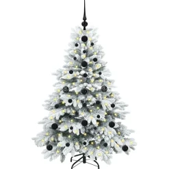 vidaXL Árbol de Navidad artificial con 150 LED 120 cm PE y PVC White Hot