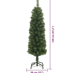 vidaXL Árbol de Navidad artificial 120 cm PVC, Acero y Plástico Verde Online