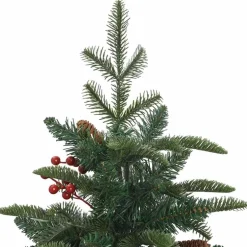 vidaXL Árbol de Navidad artificial Verde 150 cm PVC, Metal y Plástico New